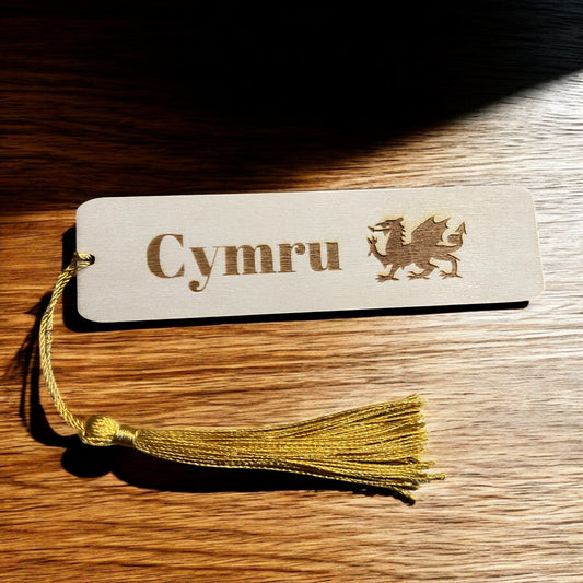 Engraved Wooden Welsh Bookmark  Thoughtful Gift  | Ashton and Finch