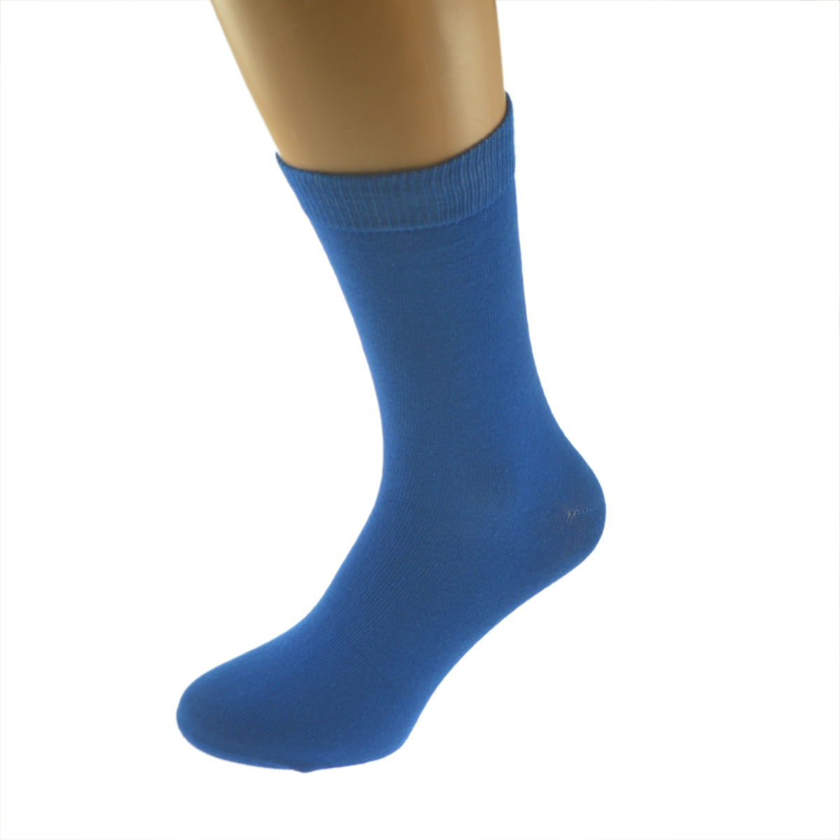 Plain Bright Blue Socks| Ashton and Finch