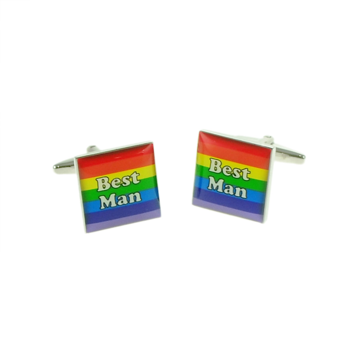 Iconic Rainbow Style Wedding Cufflinks | Ashton and Finch
