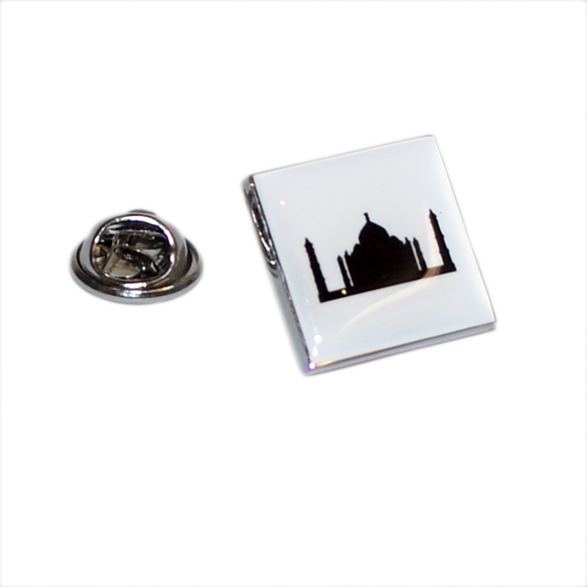 Silhouette Taj Mahal Lapel Pin Badge