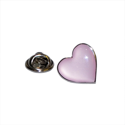 Pink Heart Lapel Pin Badge