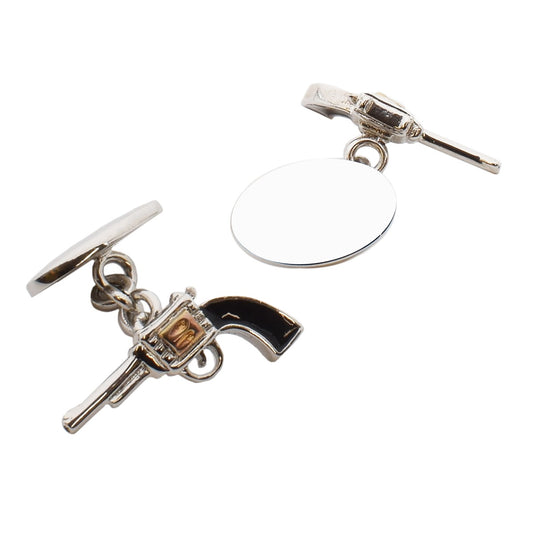 Chain Style Double Sided Pistol Cufflinks | Ashton and Finch