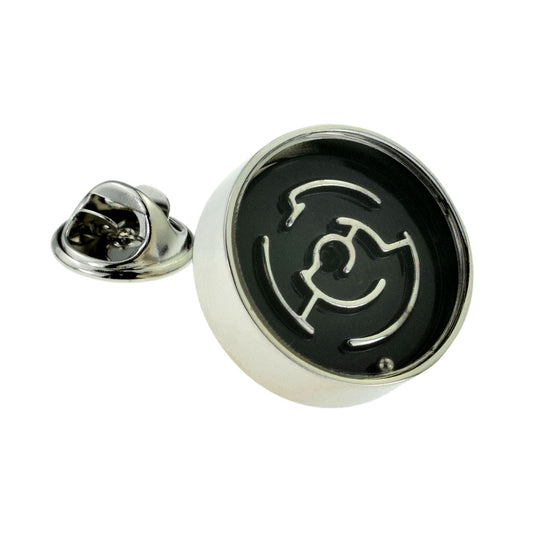 Maze & Ball Puzzle Lapel Pin Badge