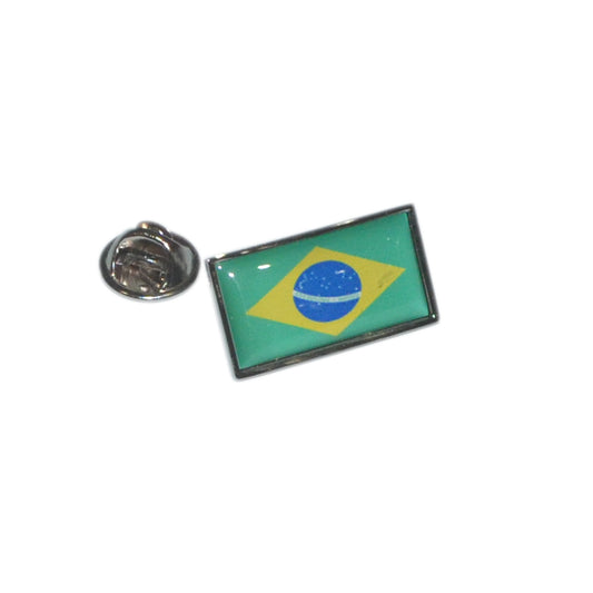 Brazil Flag Lapel Pin Badge