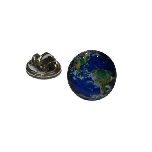 World Map Lapel Pin Badge