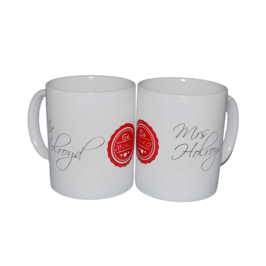 Personalised Couples Mug Set – Established Date Cups | Ashton and Finch