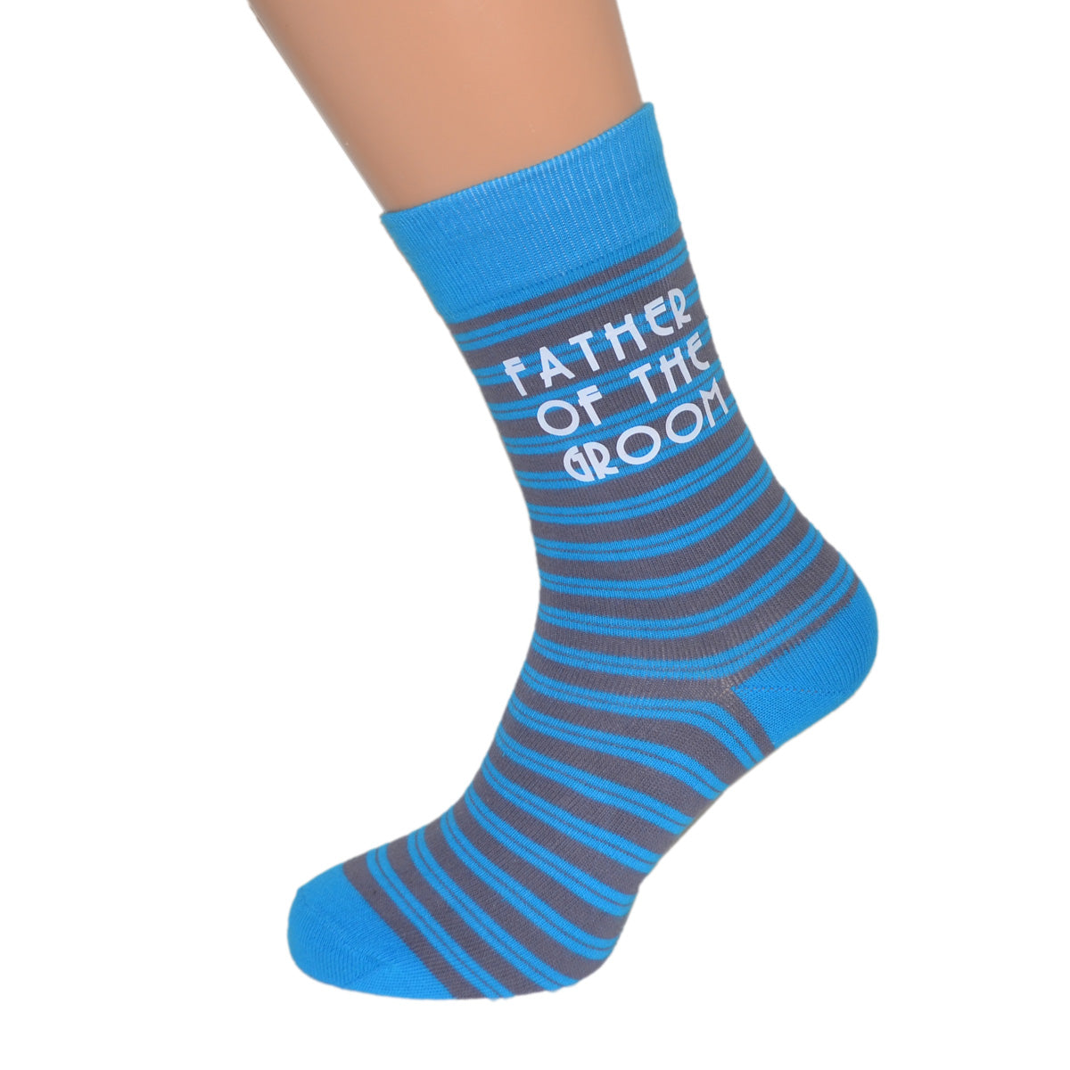 Turquoise Funky Wedding Role Socks With Diamond Stripes Or Spots| Ashton and Finch