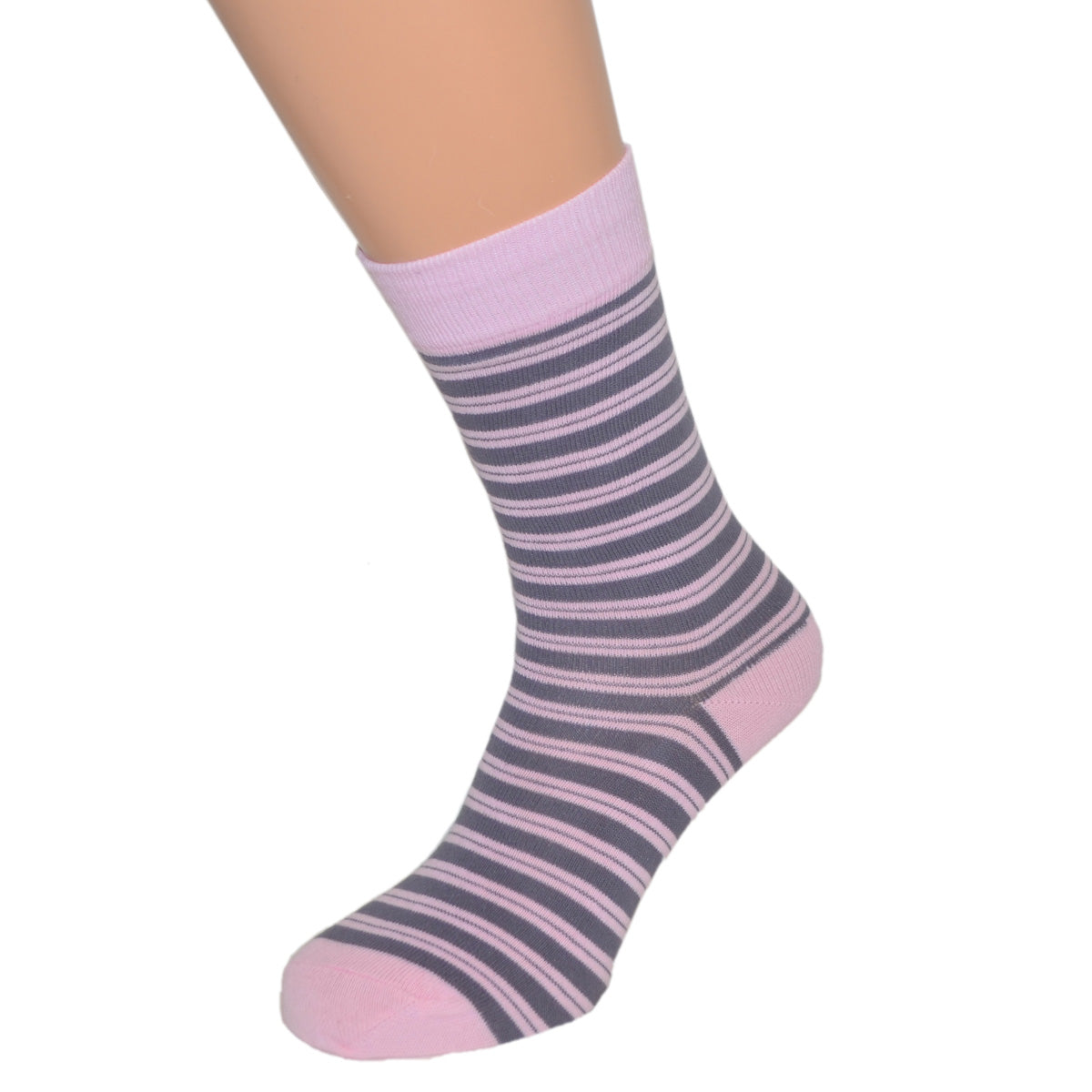Pale Pink Striped Mens Socks| Ashton and Finch