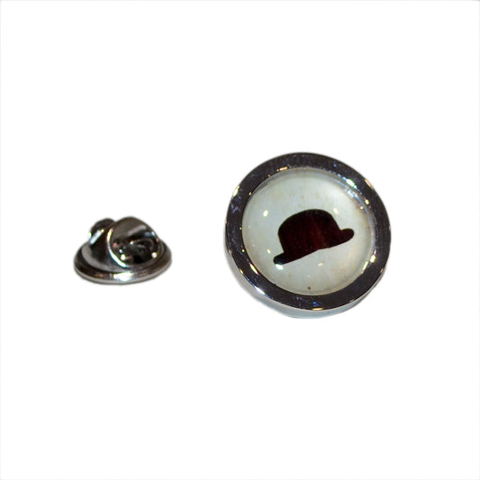Cool Bowler Hat Lapel Pin Badge