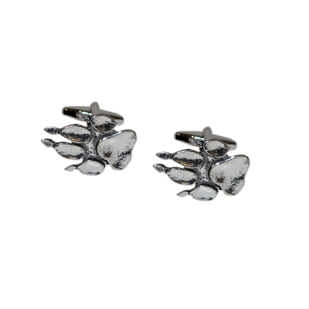 English Made Pewter Dog Paw Cufflinks | Ashton and Finch