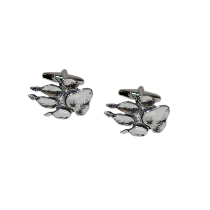 English Made Pewter Dog Paw Cufflinks | Ashton and Finch