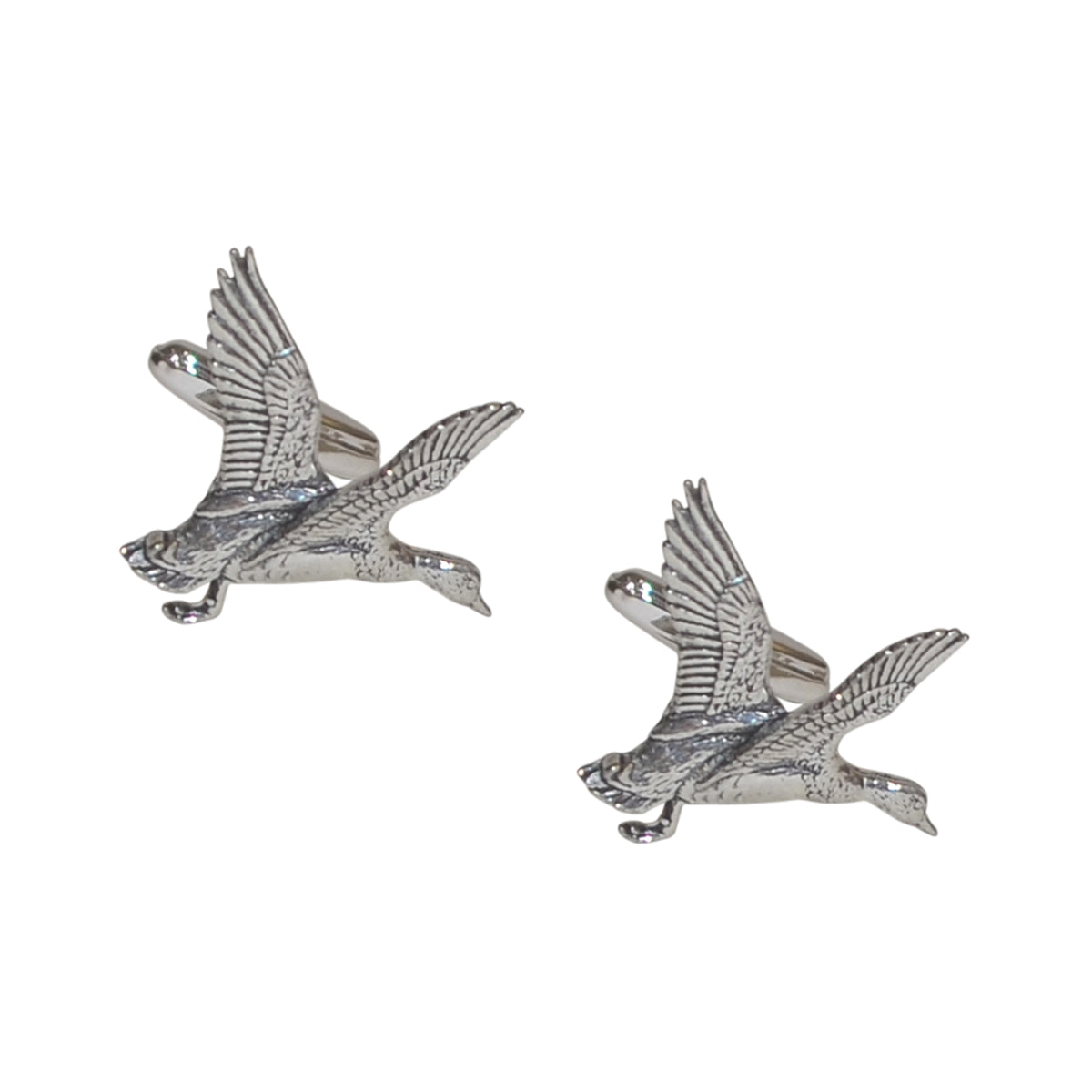 English Made Mallard Duck Pewter Cufflinks | Ashton and Finch