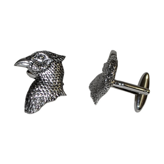 English Made Pheasant Bird Head Pewter Cufflinks | Ashton and Finch