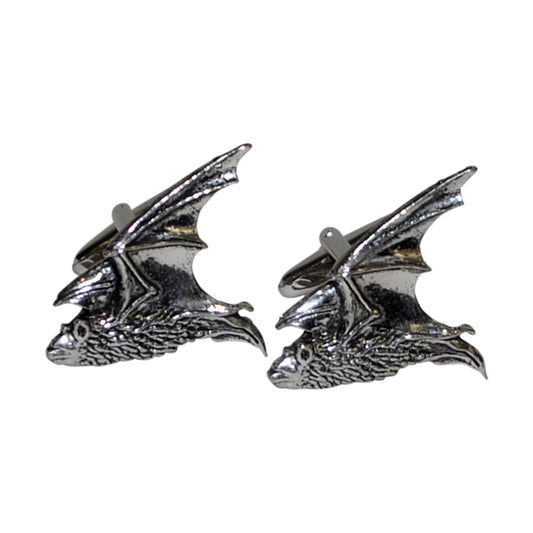 English Made Bat in Flight Pewter Cufflinks | Ashton and Finch