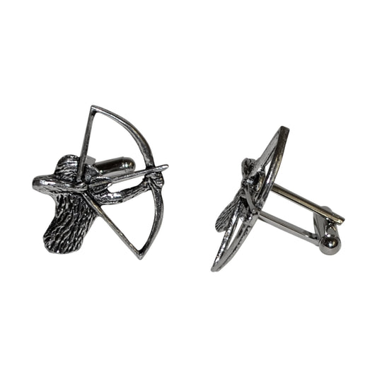 English Made Archer Pewter Cufflinks | Ashton and Finch