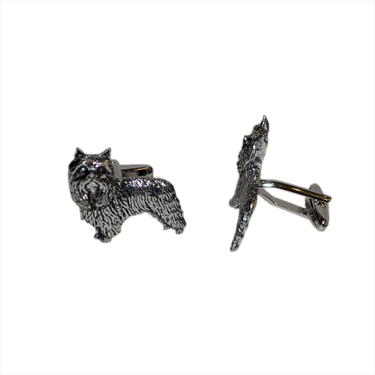 English Made Yorkshire Terrier Dog Pewter Cufflinks | Ashton and Finch