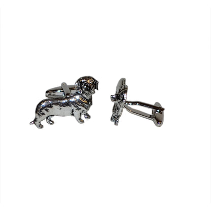 English Made Dachshund Dog Pewter Cufflinks | Ashton and Finch