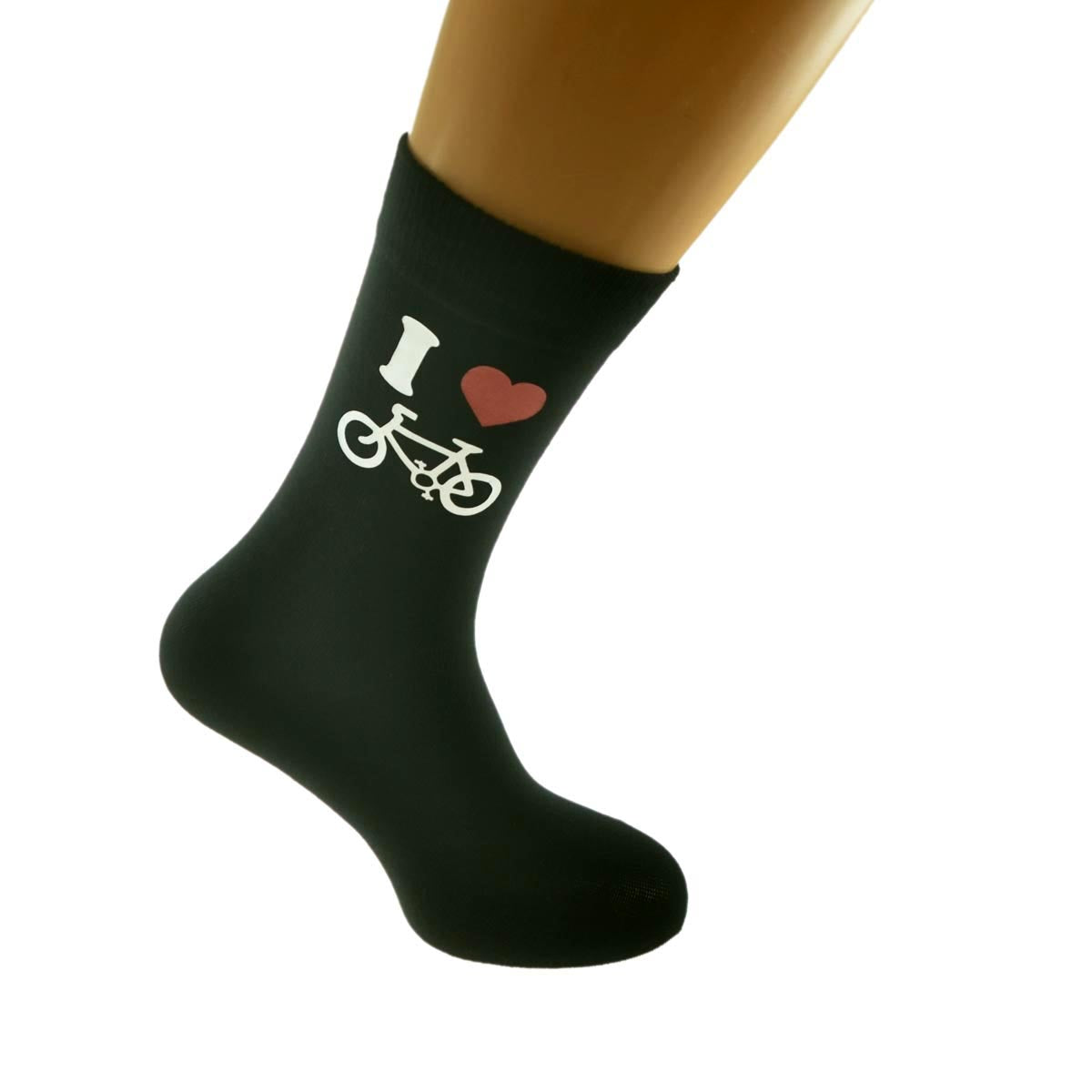 I Love Cycling Bike Picture Design Socks| Ashton and Finch