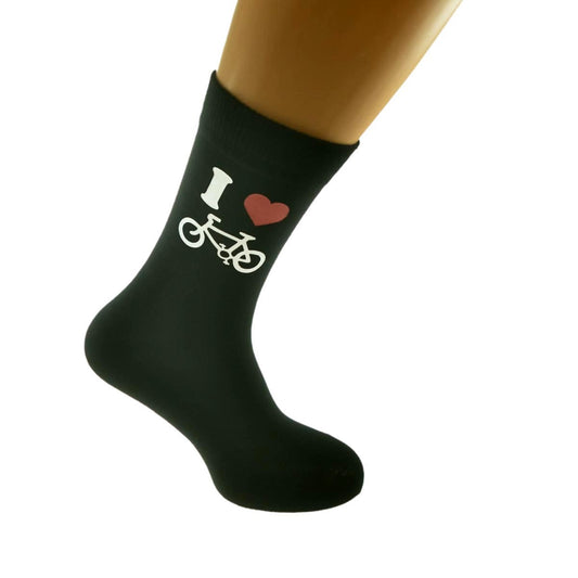 I Love Cycling Bike Picture Design Socks| Ashton and Finch