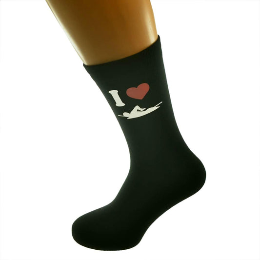 I Love Swimming Mens Socks With Picture Design| Ashton and Finch