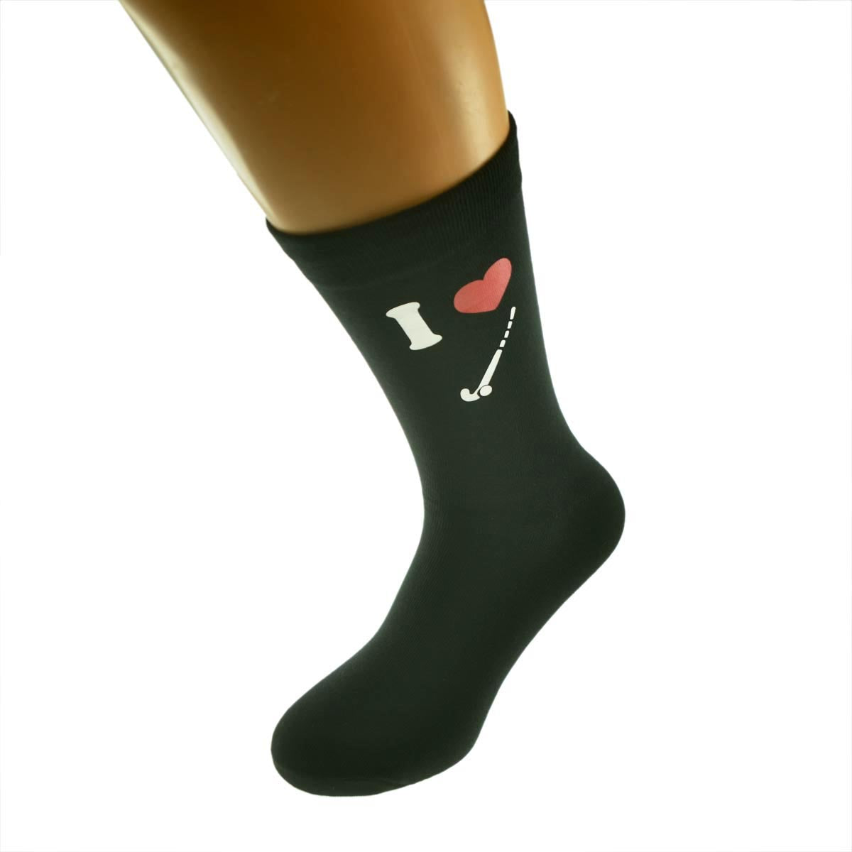 I Love Hockey Mens Socks With Picture Design| Ashton and Finch