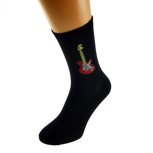 Pair Of Red Electric Guitar Music Socks| Ashton and Finch