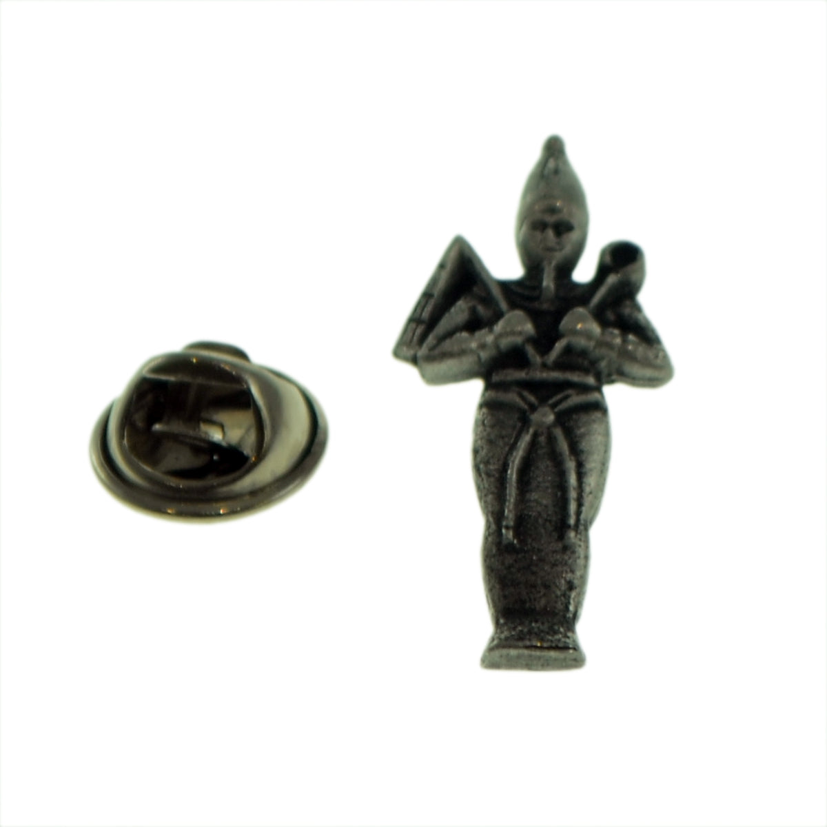Osiris Egyptian God English Made Pewter Lapel Pin Badge.