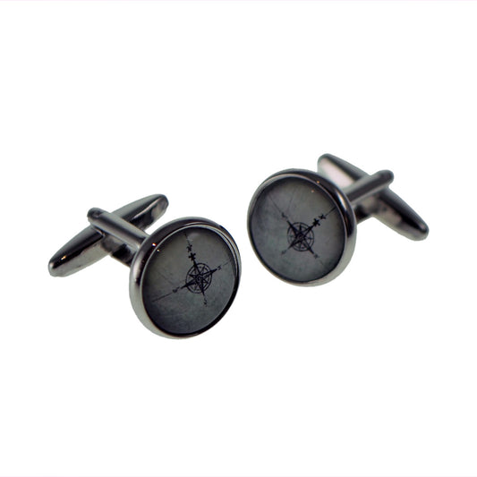 Contemporary Compass Points Cuflinks | Ashton and Finch