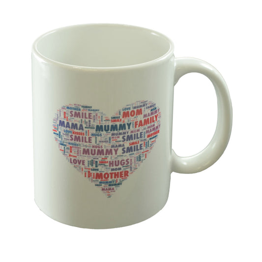 Mothers Day Mug – Mum Words in Heart Cup | Ashton and Finch
