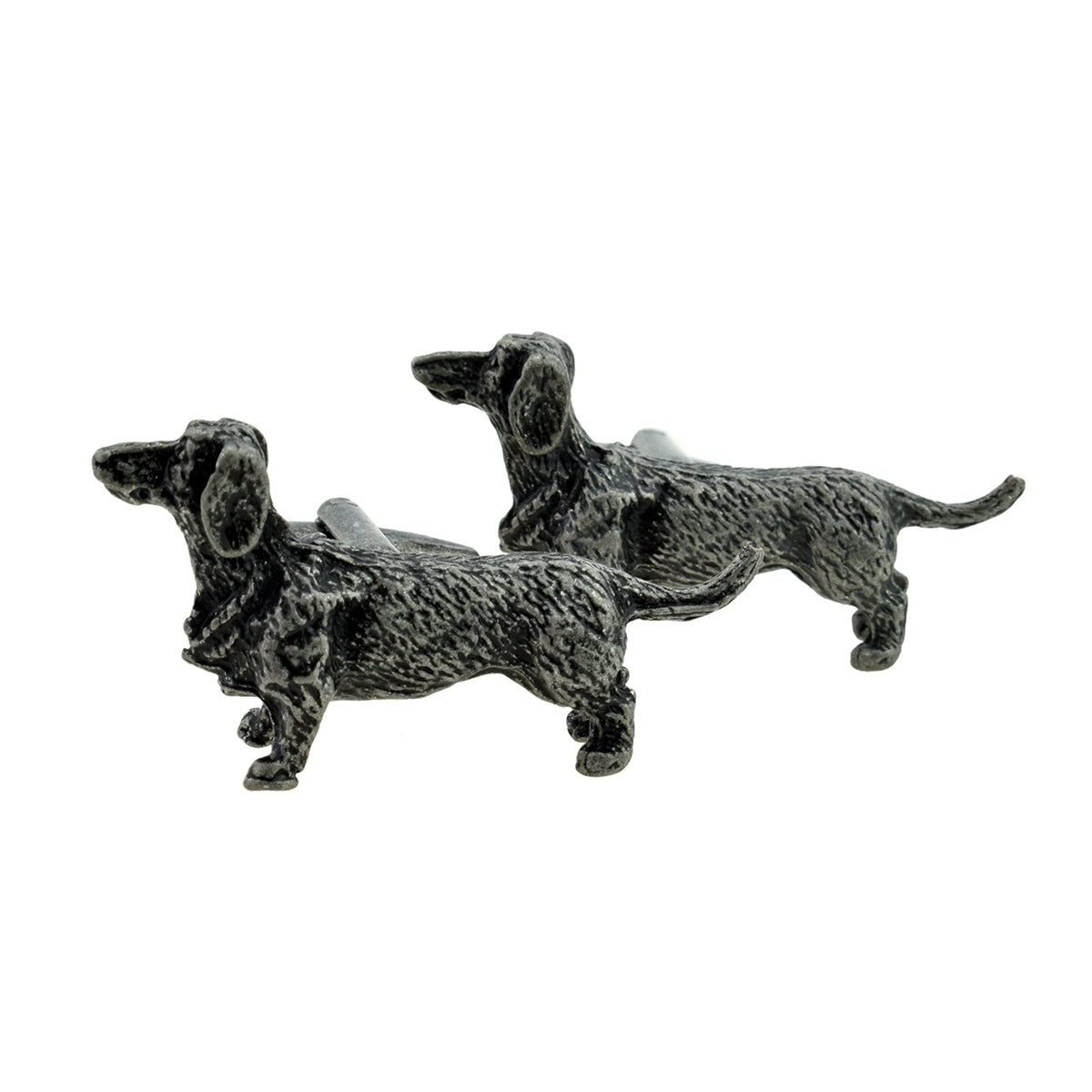Antique Finish Pewter Dachshund sausage Dog Cufflinks | Ashton and Finch