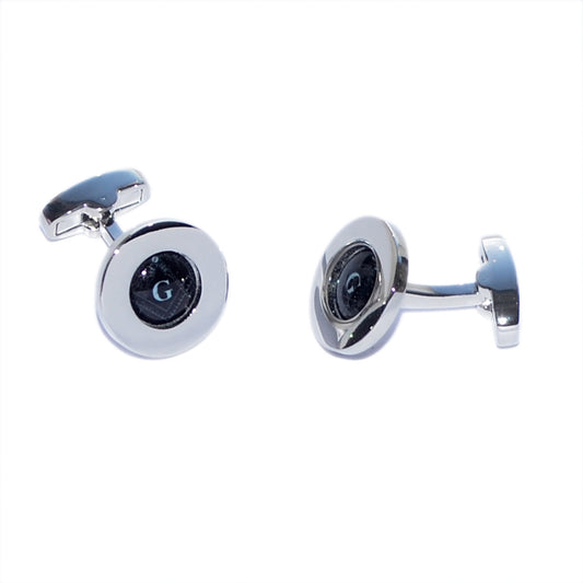 Masonic with G Black Centred Cufflinks | Ashton and Finch