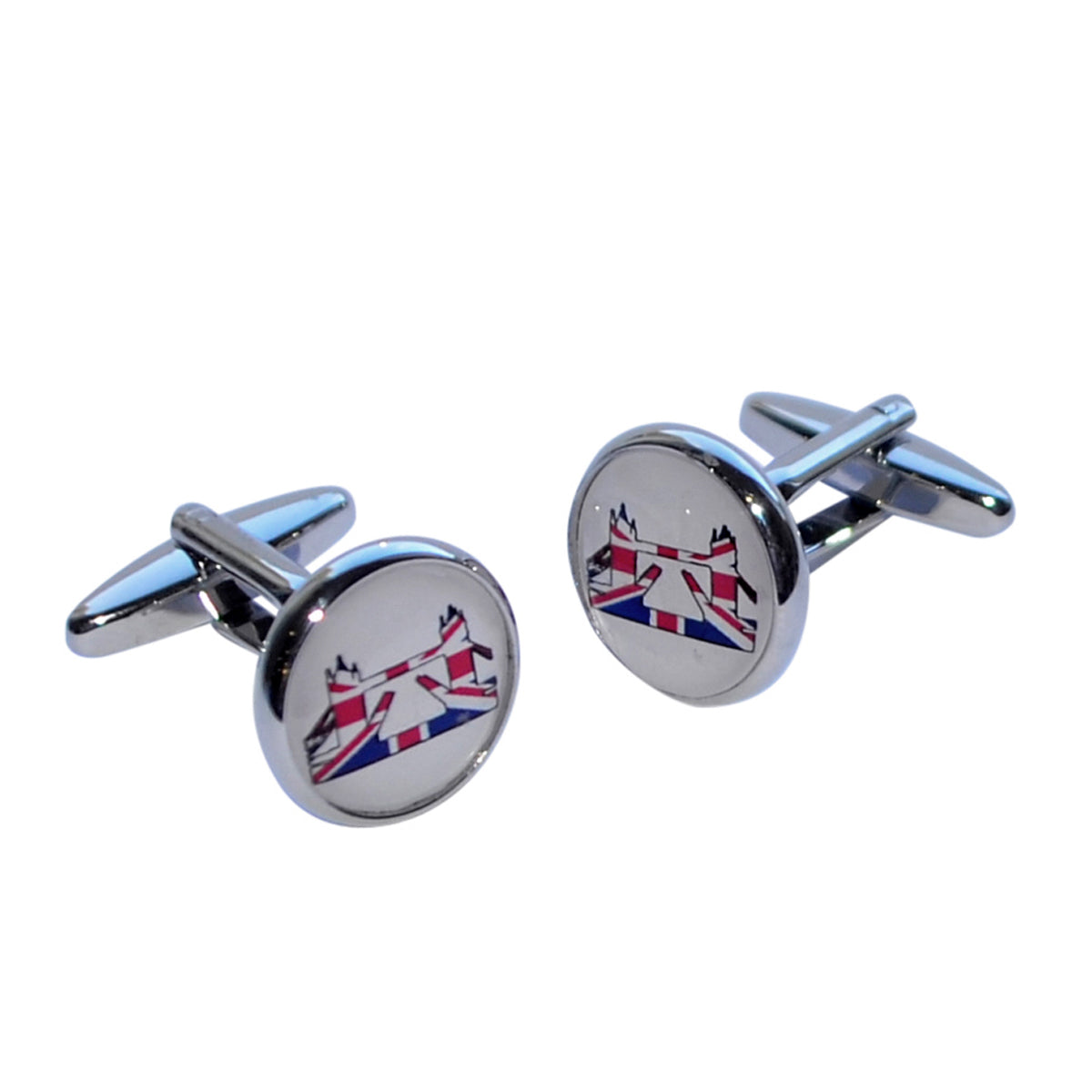 Londons Tower Bridge Union Jack Iconic Design Cufflinks | Ashton and Finch