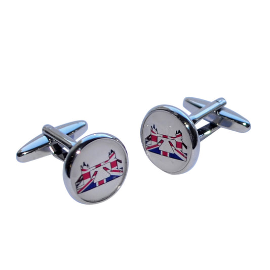 Londons Tower Bridge Union Jack Iconic Design Cufflinks | Ashton and Finch