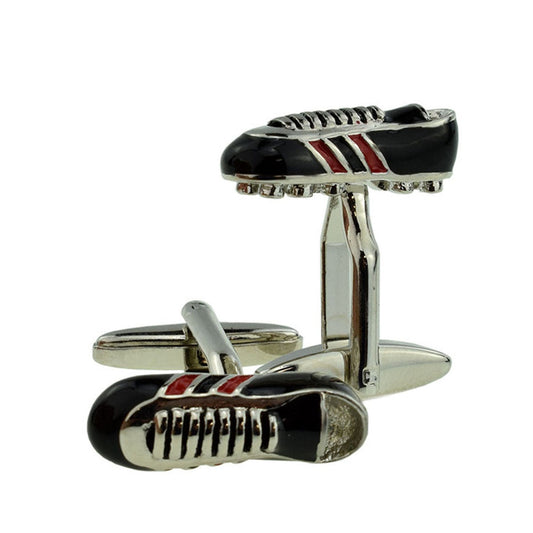 Black & Red Football Boots Sport Cufflinks | Ashton and Finch