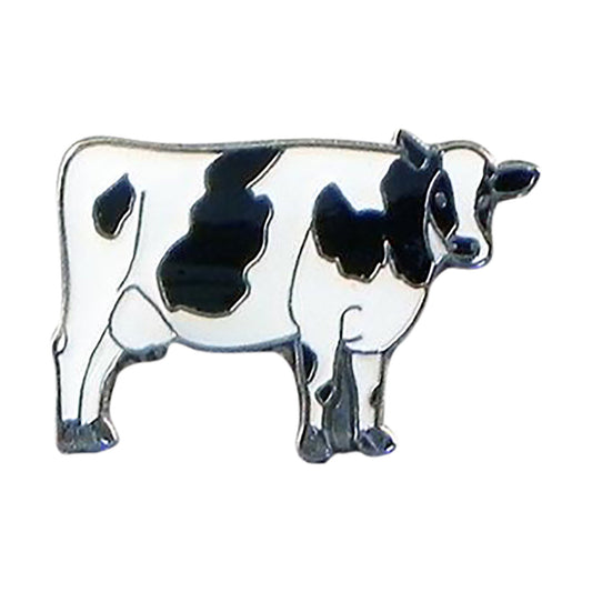 Farm Friesian Cow Metal Enamel Lapel Pin Badge