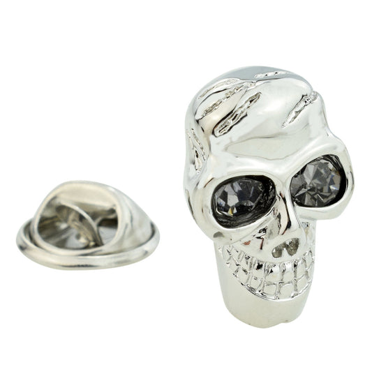 Skull Lapel Pin Badge (AJTP48)