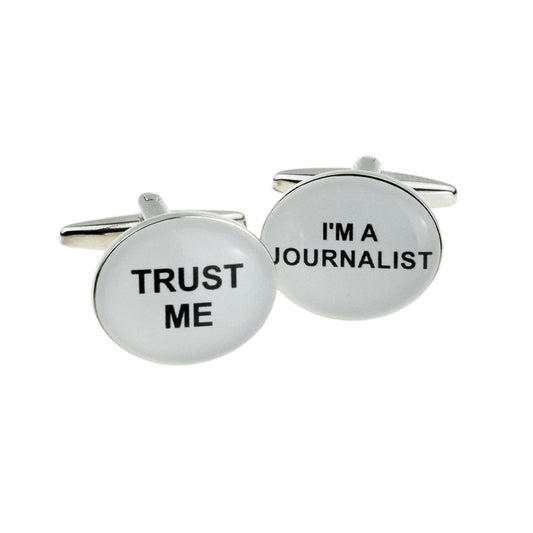 Trust me I am a Journalist Cufflinks | Ashton and Finch