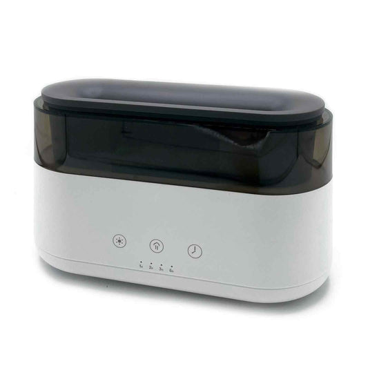 Modern LED Clock Flame Effect Aroma Diffuser