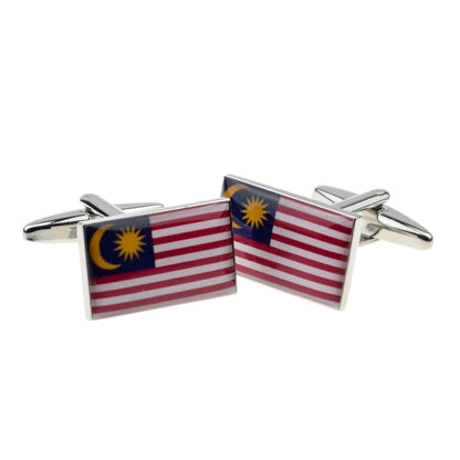 Malaysia Flag Cufflinks | Ashton and Finch