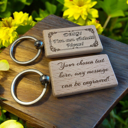 Personalised 18th Birthday Keyring Gift  | Ashton and Finch
