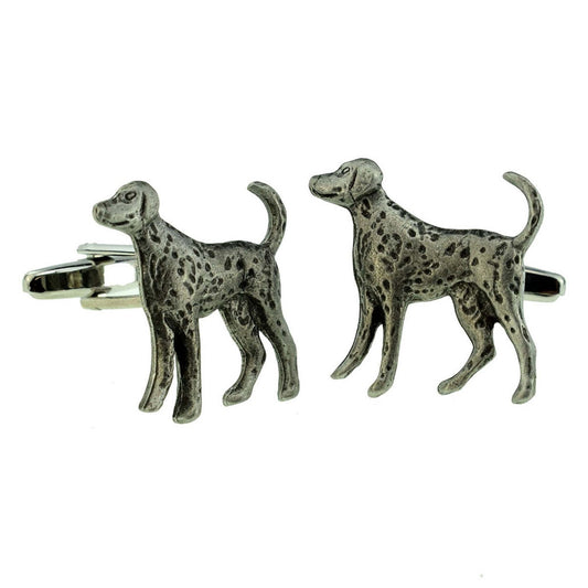 English Made Pewter Dalmatian Dog Cufflinks | Ashton and Finch