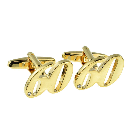 Gold Plated Age 60 or 60th Anniversary Cufflinks | Ashton and Finch