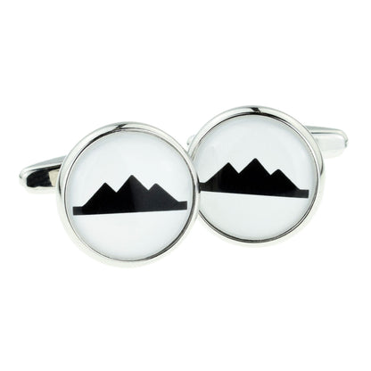 Great Pyramids of Giza Silhouette Cufflinks | Ashton and Finch