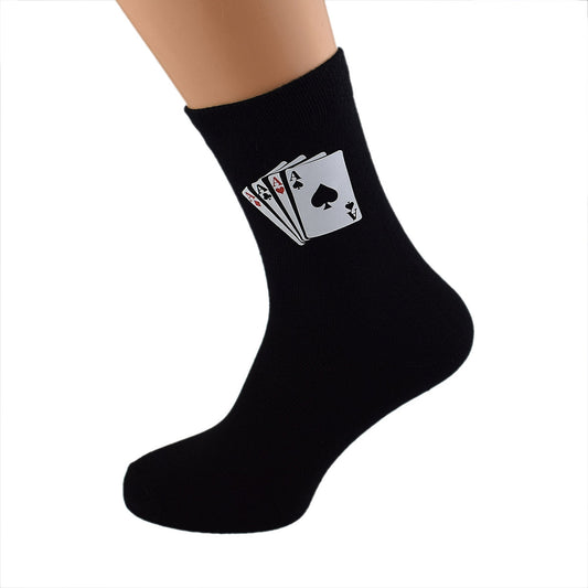 4 Aces Playing Cards Casino Socks| Ashton and Finch