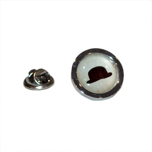 Cool Bowler Hat Lapel Pin Badge
