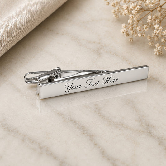 Personalised Square Tie Clip