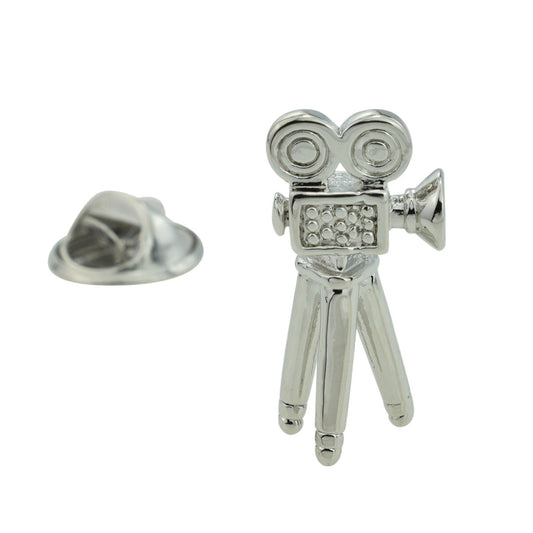 Movie Camera Lapel Pin Badge