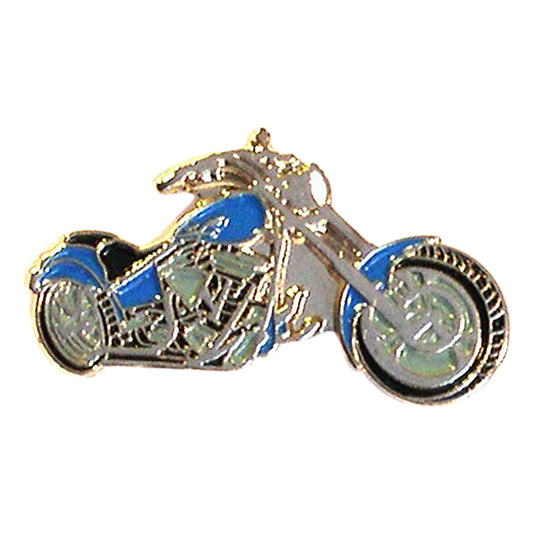 Blue Chopper Easy Rider Motorbike Motorcycle Bikers Metal Enamel Lapel Pin Badge