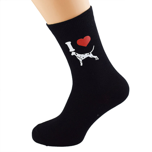 I Love Dalmatians Mens Black Socks| Ashton and Finch