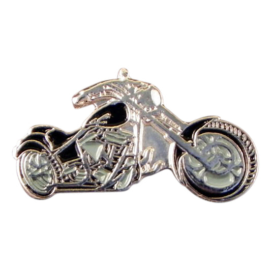 Black Chopper Easy Rider Motorbike Motorcycle Bikers Metal Enamel Lapel Pin Badge